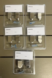 Lot of 5 KEA 10 ORRNAS Knob Stainless Steel Colour 17 mm 11/16" Brand NEW - Picture 1 of 4