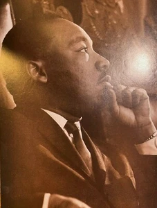 1988 Vintage Magazine Illustration Martin Luther King - Picture 1 of 1