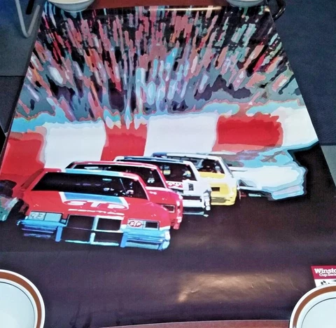 VINTAGE RICHARD PETTY STP #43 1983 RJ REYNOLDS NASCAR WALL ART POSTER 24X36 Cover