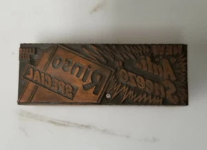 Druck Buchdruck Druckerblock Rinso Waschmittel  - Bild 1 von 2