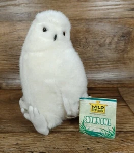 Vintage 1999 Wild Republic Plush Snowy Owl 7” White Soft Stuffed Animal Toy - Picture 1 of 9