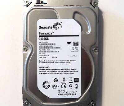 Seagate ST3000DM001 9YN166-570 CC9C TK Thailand (Z1F) 3.5" 3.0TB Sata 12/2011 - Image 1 of 2