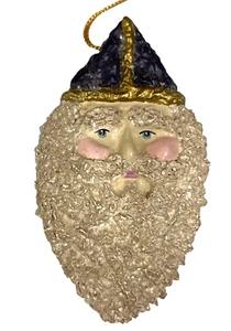 Nickle To Bellsnickle Christmas Ornament Santa Head Limited Production To 1993 - Picture 1 of 12