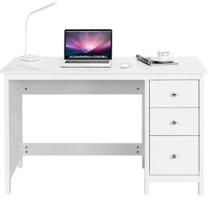 Computer Desk Wooden PC Laptop Table Writing Workstation with 3 Drawers - Picture 1 of 13