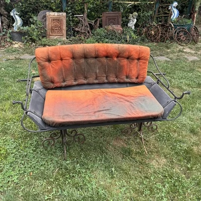 Старинный Buckboard вагон скамейка пружина сиденье Western Decor примитивный вагон сиденье - Изображение 1 из 4