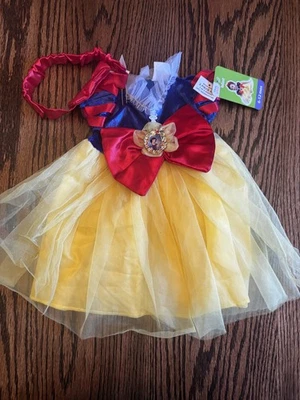 Disney Bebé Niñas Deluxe Princesa Blancanieves Vestido Disfraz Nuevo con Etiquetas 6-9 meses  Foto 1 de 4