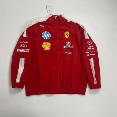 PUMA Scuderia Ferrari F1 Team Jacket - Formula 1 2025 Red Racing Jacket - Image 1 of 4