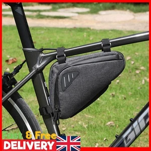 Bolsa triangular tubo superior de bicicleta con rayas reflectantes para bicicleta plegable de carretera MTB - Imagen 1 de 10