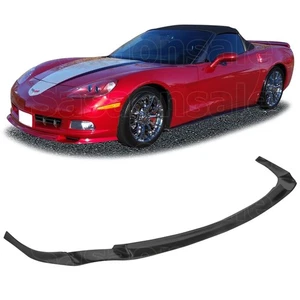 [SASA] Fit for 2005-2013 Chevy Corvette C6 Base Only Z Style PU Front Bumper Lip - Picture 1 of 6