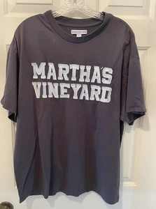 And Now this Womens XL Gray embroidered Martha's Vineyard- T shirt - Picture 1 of 9