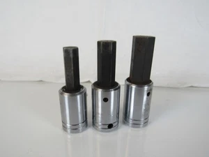 PROTO 5441a -14M 12mm 17mm" Drive Hex Bit Socket lot of 3 - Picture 1 of 3