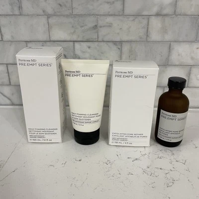 Limpiador espumoso diario PERRICONE MD PRE:EMPT 5,1 oz + refinador de poros exfoliante 4 oz Foto 1 de 4
