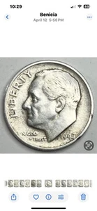1947 S 10c Roosevelt Silver Dime You Grade And Set The Price Accordingly - Picture 1 of 2