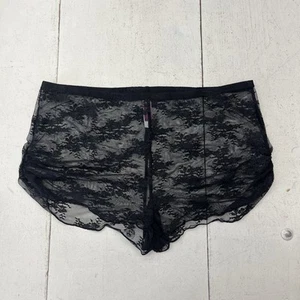 Adore Me Black Lace Cinched Sides Boy Short Underwear Womens Size Large NEW - Picture 1 of 7