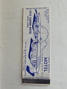 Cubierta de colección Matchbook Vista Garden Motel Vista California - Imagen 1 de 5