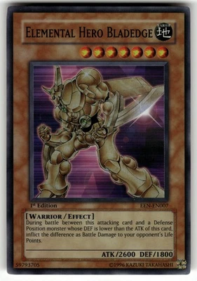 Elemental Hero Bladedge Super Rare Elemental Energy EEN-EN007 NM - Image 1 of 2