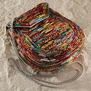 New Tara Glass Wedding Bangle Hard Shell Handbag - Picture 1 of 1