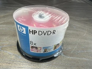 New Sealed 50 HP DVD-R 4.7GB 120Min 8X Colorful 50 Pack Discontinued - Picture 1 of 7