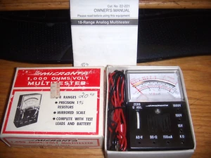 Radio d'epoca Micronta 1000 OHMS/VOLT Multitester #22-027A Shack. - Foto 1 di 3