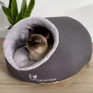 Indoor Pet House Cat Portable House Small Dog Nest Bed Warm Removable Cushion - Picture 1 of 6