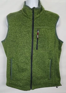 Orvis Fleece Weste Herren Large Grün Pullover Full Zip Angeln Wandern Outdoor - Bild 1 von 11
