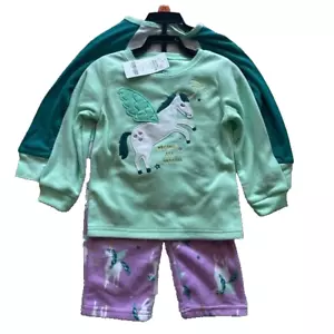 Carters Kids 3-Piece Fleece Sleepwear Set Girls Size 8 Unicorn NWT - Picture 1 of 7