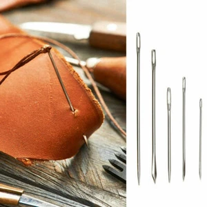 7PCS Pack Hand Repair Upholstery Sewing Needles Carpet Leather Curved Canvas New - Picture 1 of 9