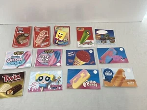 13 Assorted Ice Cream Truck Stickers Includes Klondike Choco Taco - Picture 1 of 4