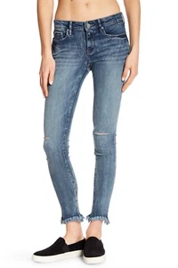 $159 Authentic Rare WILLIAM RAST Women's Distressed Faded Diesel Skinny Jeans - Picture 1 of 3