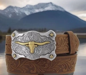 Tony Lama Kids LITTLE TEXAS Belt Made in USA Size 26 NWT C60119 List $36 - Picture 1 of 4