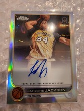 2022-23 TOPPS CHROME JAHZARE JACKSON On Card Auto