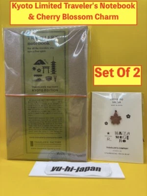TRAVELER'S FACTORY Kyoto Limited TRAVELER'S notebook & Sakura charm set of 2