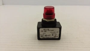 DDP MFVL122 SP100511-R PILOT LIGHT RED 125VDC 5/8" MOUNTING DIA NNB - Picture 1 of 4