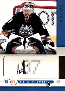 SÉRIE OLAF KOLZIG #2/10 AUTOGRAPHE WASHINGTON CAPITALS 2005-06 Be A Player OR - Photo 1 sur 2