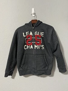 Place Big Boy Gray Long Sleeves Zippered Hoodie Size L (10/12) League - Picture 1 of 8