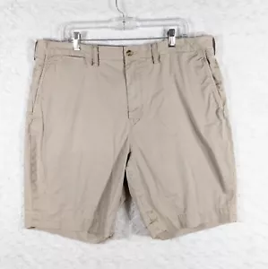 Ralph Lauren Shorts Mens 38 Khaki Beige Polo Stretch Classic Fit Chino Preppy - Picture 1 of 9