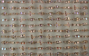 Women's Jewelry Wholesale Lots 32pcs Rhinestone Mixed Style Rose Gold P Rings - Picture 1 of 8