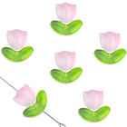 10Set Tulips Flower Beads Multicolor Loose Beads For DIY Bracelets Earing Mak ba