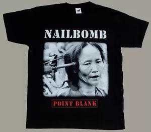 NAILBOMB POINT BLANK'94NEW BLACK T-SHIRT - Picture 1 of 3