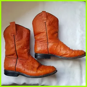 Tony Lama Ostrich Boots US 6.5 - Picture 1 of 7