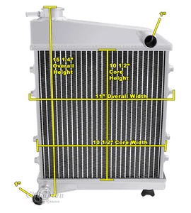 Racing Champion 3 Row All Aluminum Radiator for 1961 - 1975 Austin Mini #CC6175 - Picture 1 of 7