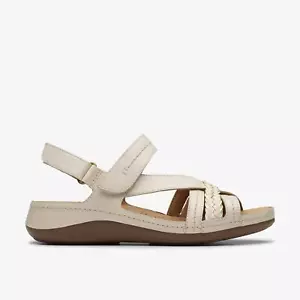 Clarks Women's Cecily Strap Cream Leather 26181425 - Picture 1 of 6