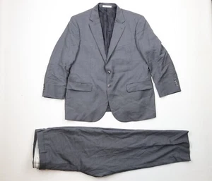 Joseph Abboud Mens 44S Super 110s Zignone Wool 2 Piece Suit Gray Pants 42x27 USA - Picture 1 of 18