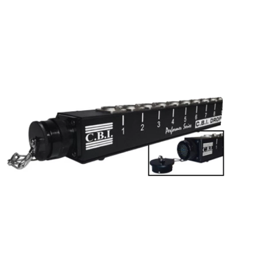 CBI Drop 8 Channel Pro Drop Snake 25ft XLR Slim Box w/Disconnects - Image 1 of 1
