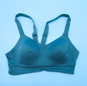 Victorias Secret Sports Bra Medium On Point Blue Teal Pullover Wide Straps New - Picture 1 of 6