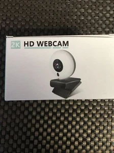 NIYPS Webcam for PC-2K HD Web Camera with Microphone and Ring Light,Free Tripod - Picture 1 of 3