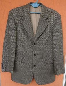 Vintage HUGO BOSS Einstein Blazer Sport Coat Jacket Wool Textured EU48, US38 - Picture 1 of 13