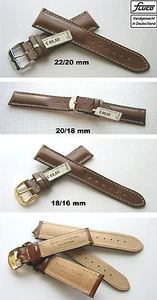 FLUCO Shell Cordovan Pferdeleder Pferdelederuhrenarmband : 18 mm, 20 mm, 22 mm - Bild 1 von 4