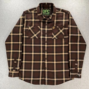 Dixxon Flannel Co. Zac Brown Band Shirt Youth Size XL Brown Plaid Sold Out - Picture 1 of 11