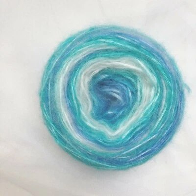 50g Rainbow Gradient Color Art Yarn Knitting Weaving Crochet Boucle DIY Supply - Image 1 of 2